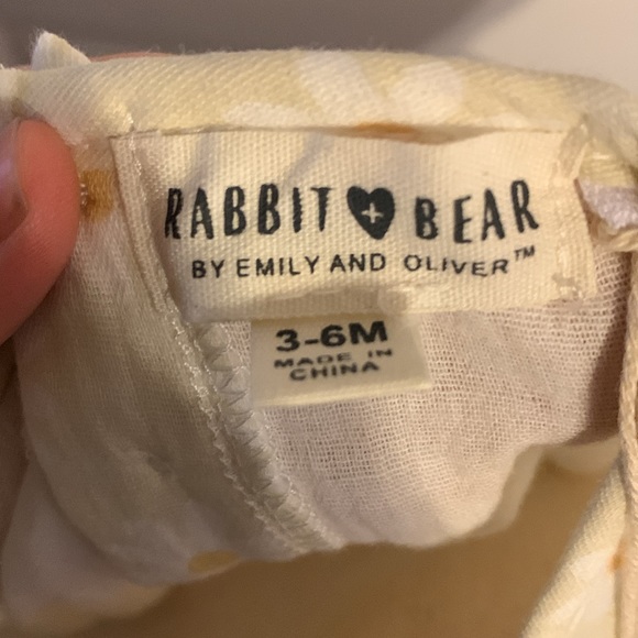 Rabbit + Bear Onesie/dress with Hat - Picture 6 of 6